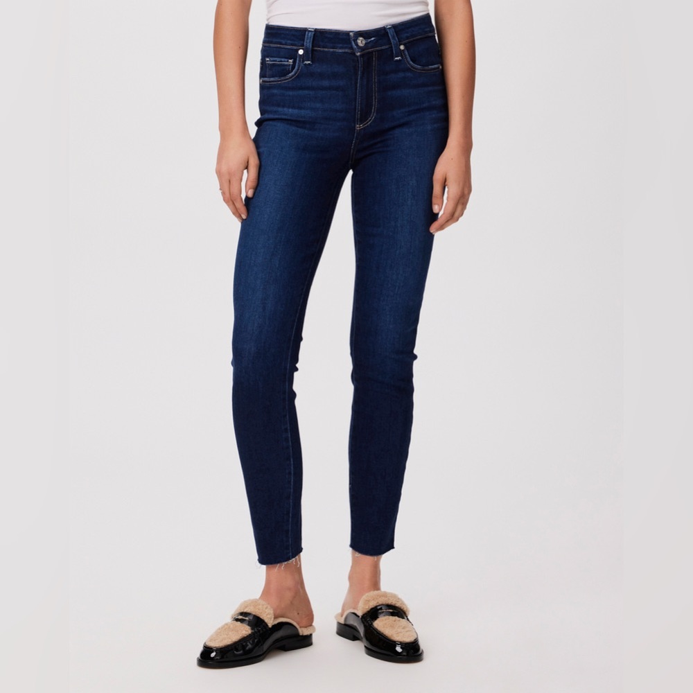 Paige Denim Jeans, Hoxton Ankle, Dark Wash, Size 27